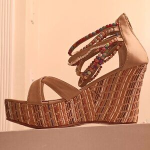 BOHO Wedge Heels 8.5 NWT